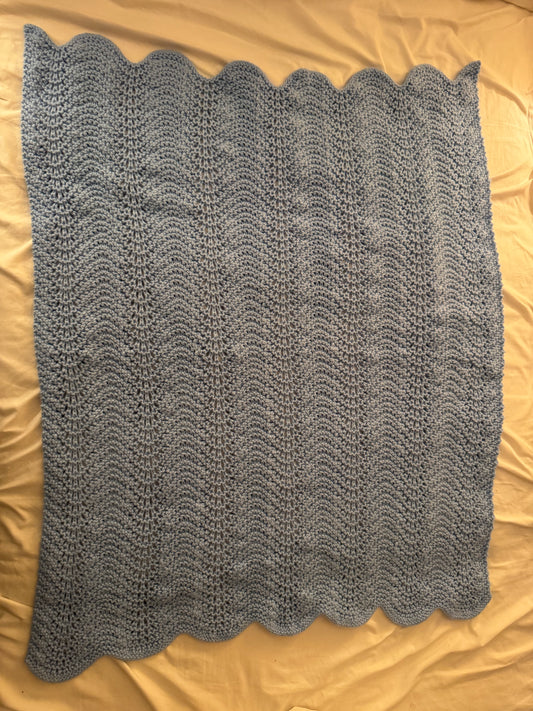Blue Waves Baby Blanket